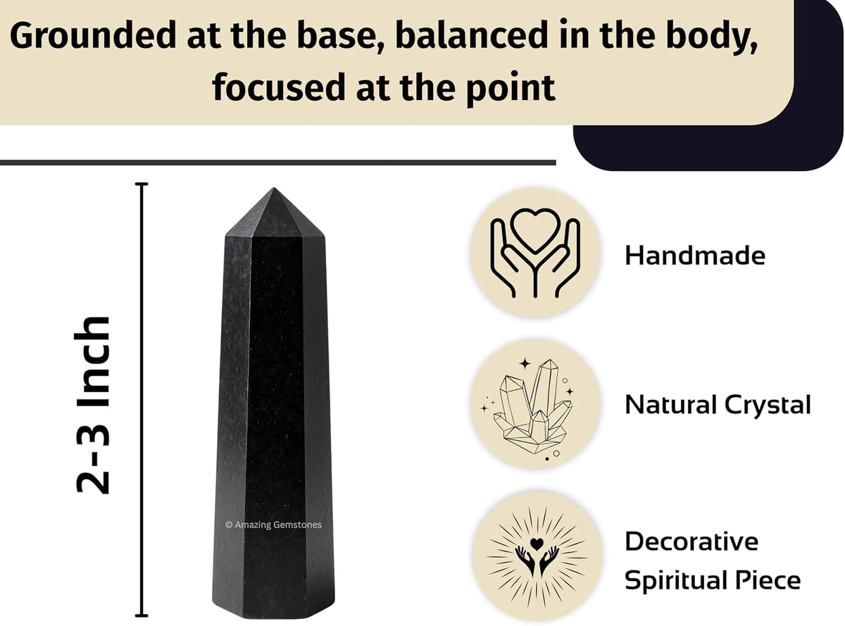 Black Tourmaline Crystal Towers